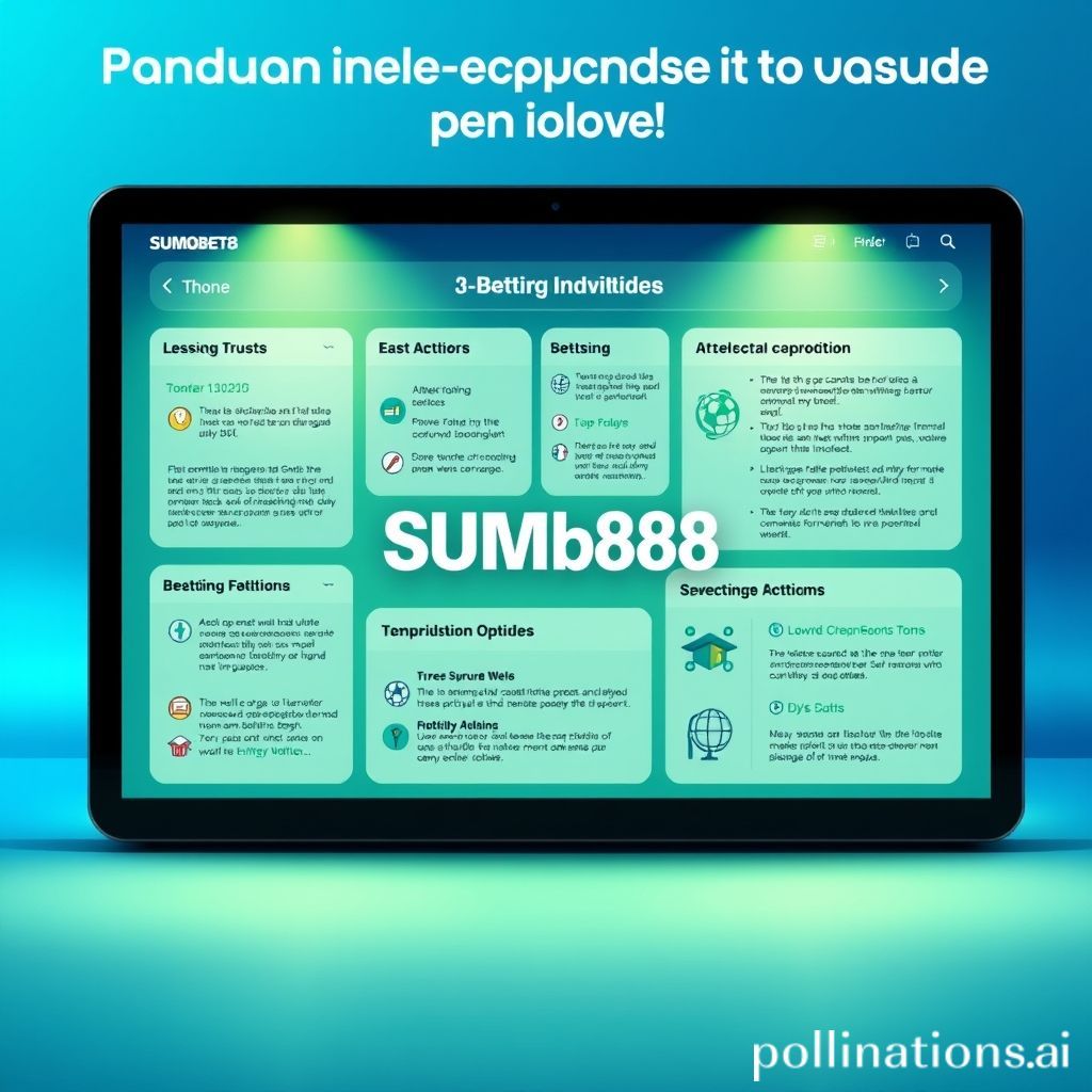 Panduan Lengkap Sumobet88 untuk Pemula.